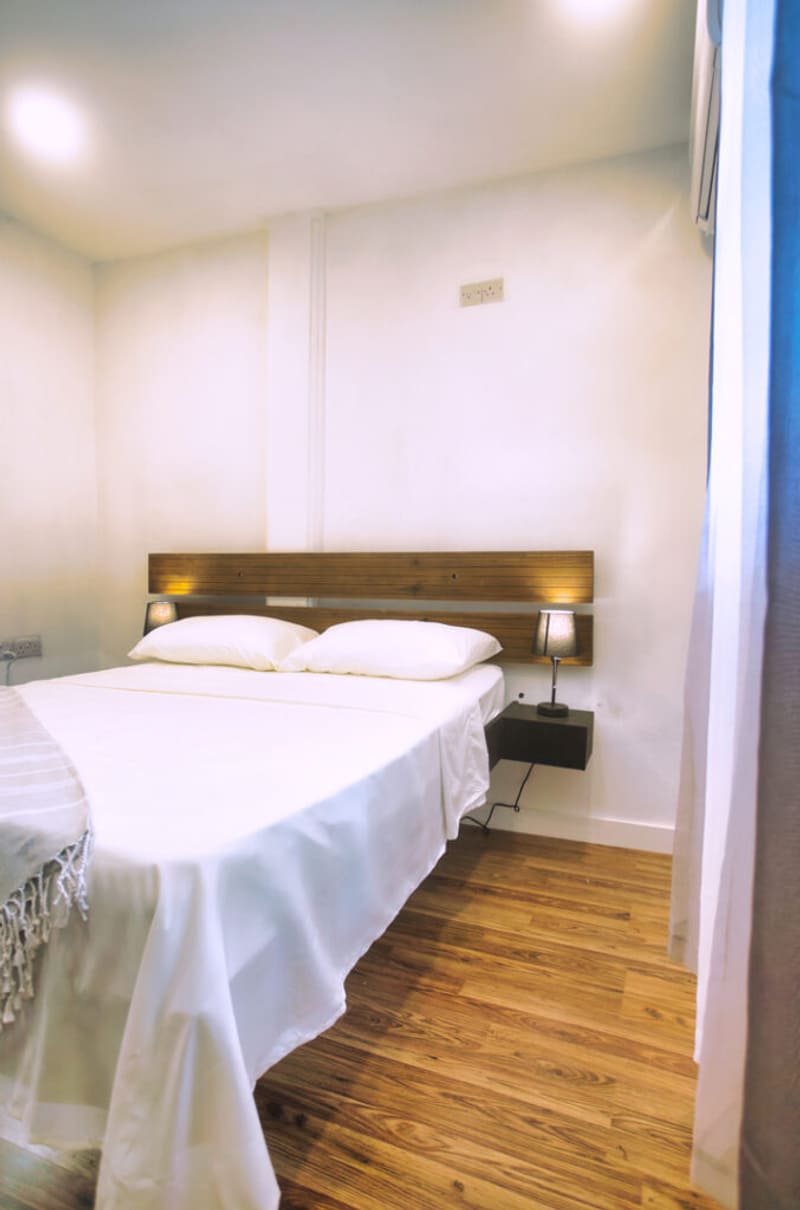 Bedroom detail at Il Blu Apartment